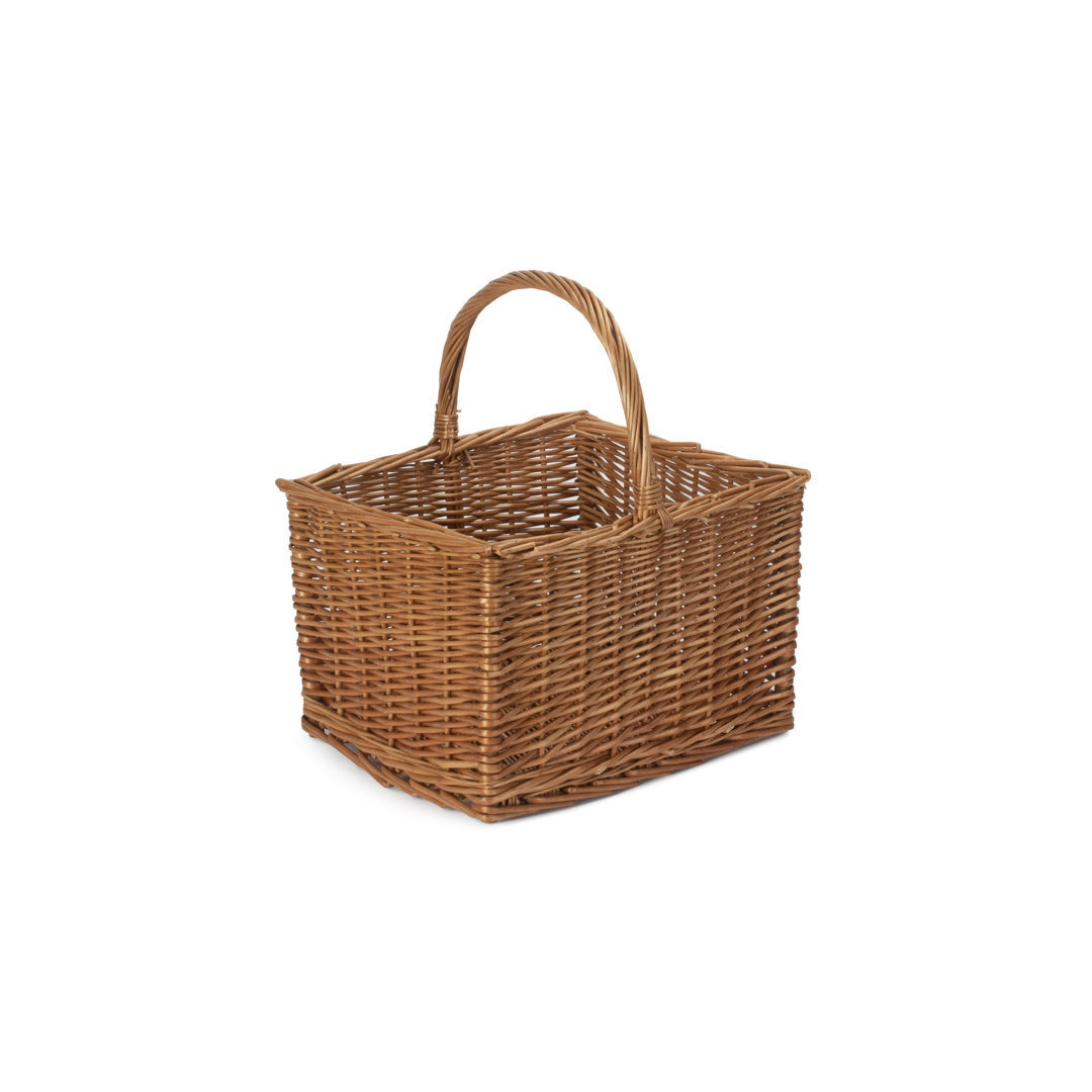 Wicker Butcher Shopping Basket