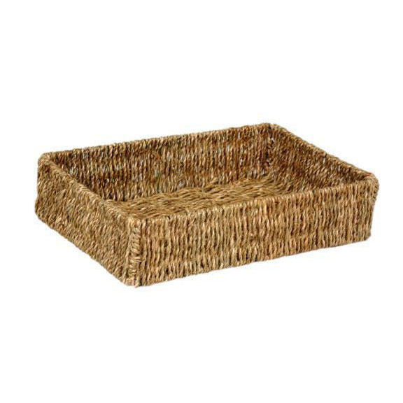 Straight-Sided A4 Seagrass Wicker Basket