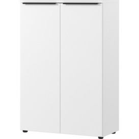 Mapua filing cabinet with 2 doors, in the color white