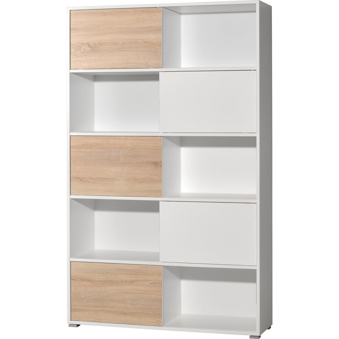 Sliding Tall Wide Cube Storage Bookcase