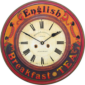 36cm English Breakfast Tea Wall Clock