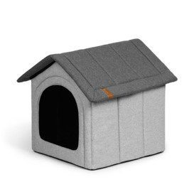 Dog Or Cat Kennel Home Color Gray Melange Size L
