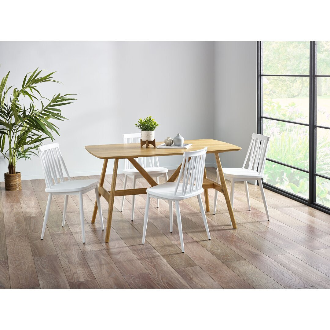 White Wayfair Table And Chairs Set Goran Dining Table And X Axl