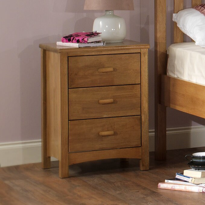Madeleine 3 Drawer Bedside Table