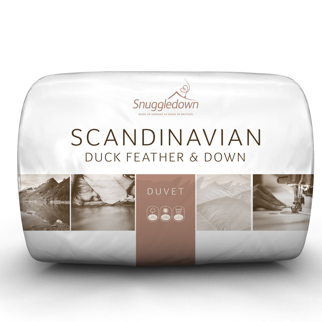 Snuggledown Scandinavian Duck Feather & Down 230 Thread Count 10.5 Tog All Year Round Duvet