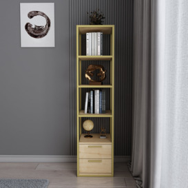 Lininger Bookcase - Black And Grey Colour