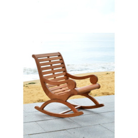 Outdoor Annaruth Rocking Solid Wood Chair