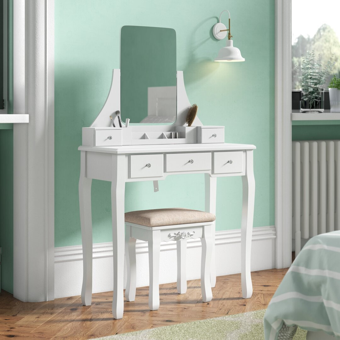 Arkin Dressing Table Set with Mirror