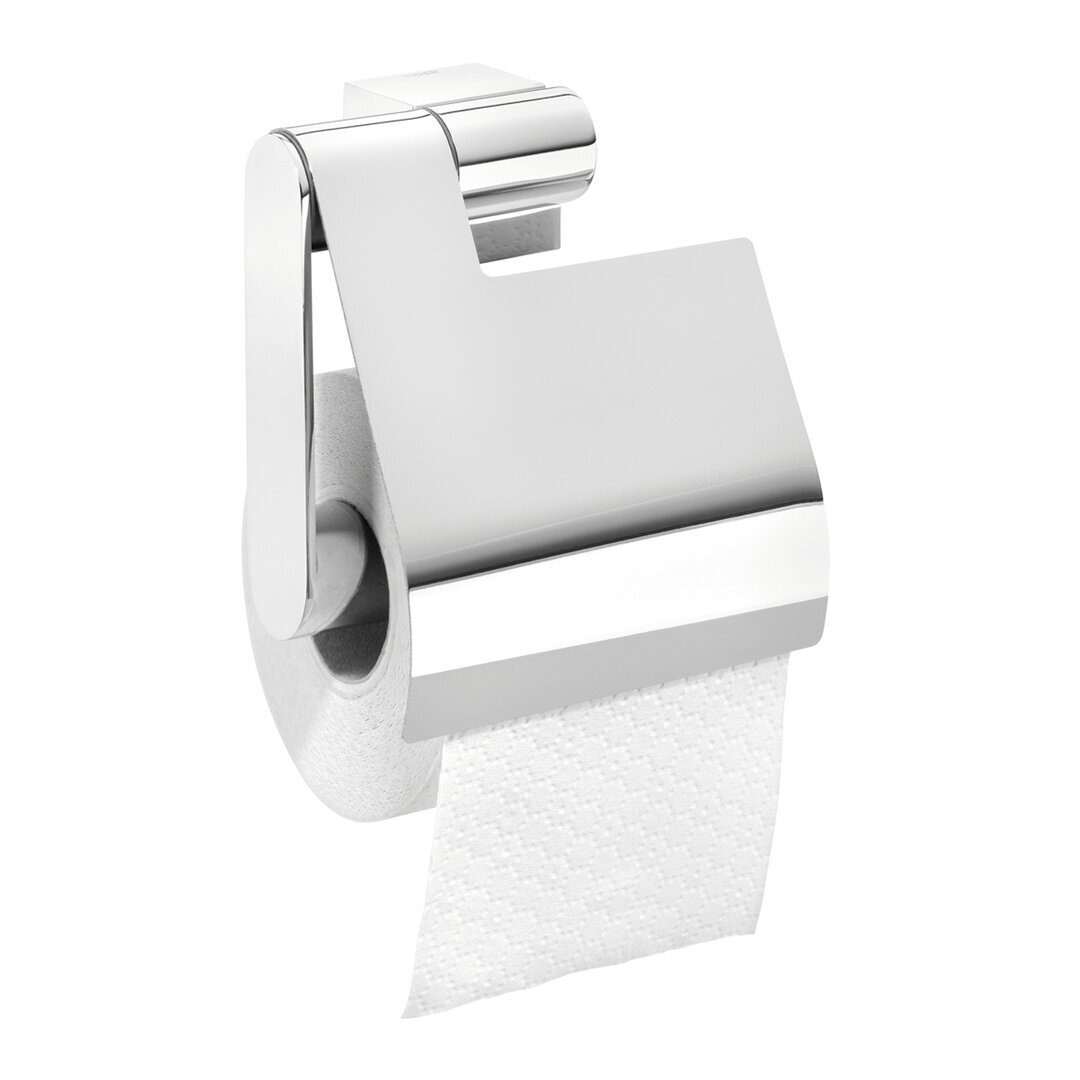 Nomad Wall Mounted Toilet Roll Holder with Lid