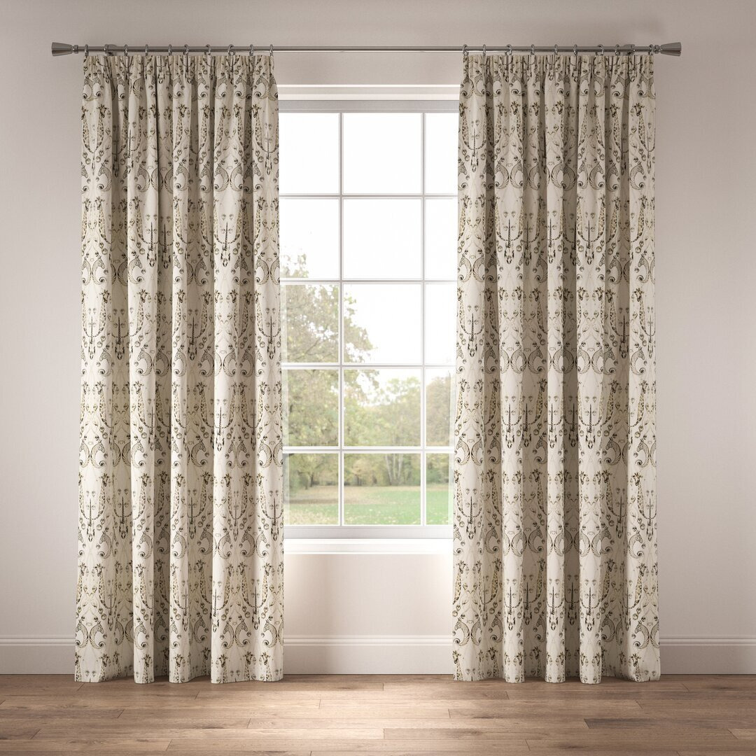 Made to Order - Le Chateau Des Animuax Pencil Pleat Room Darkening Thermal Curtains