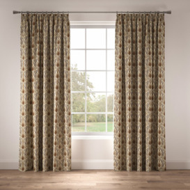 Made to Order - Nouveau Heron Pencil Pleat Room Darkening Sliding Panel Curtains