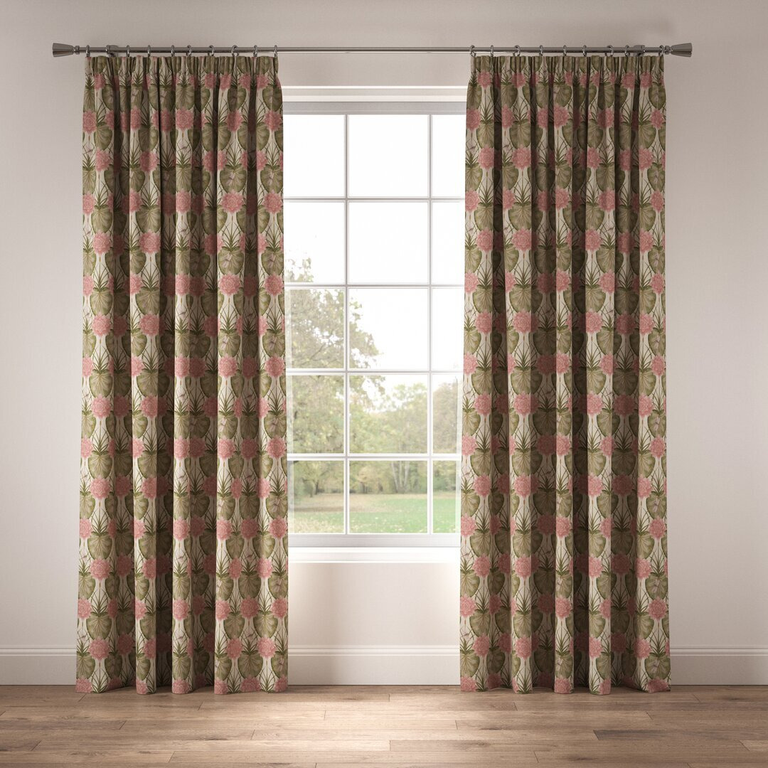 Made to Order - Lily Garden Eau De Nil Pencil Pleat Room Darkening Thermal Curtains