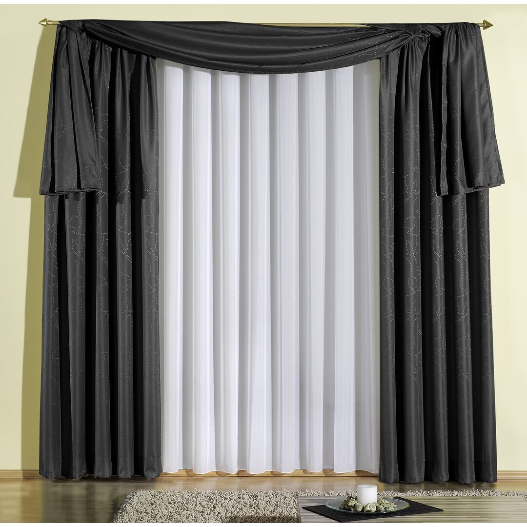 Longoria Tab Top Room Darkening Single Curtain