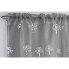 Langmann Slot Top Semi Sheer Curtain