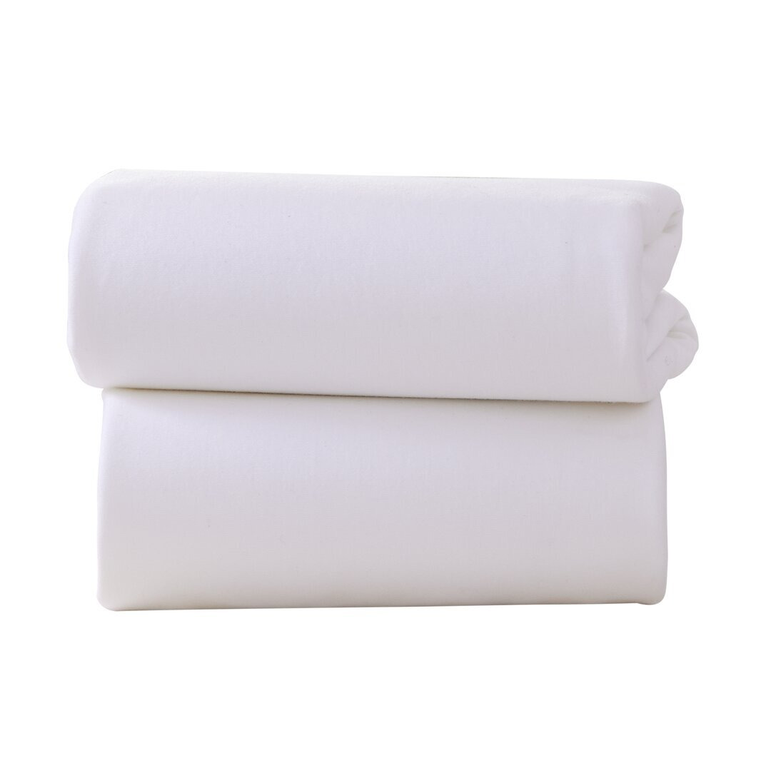 2 Pack Fitted Cotton Cot Bed Sheets