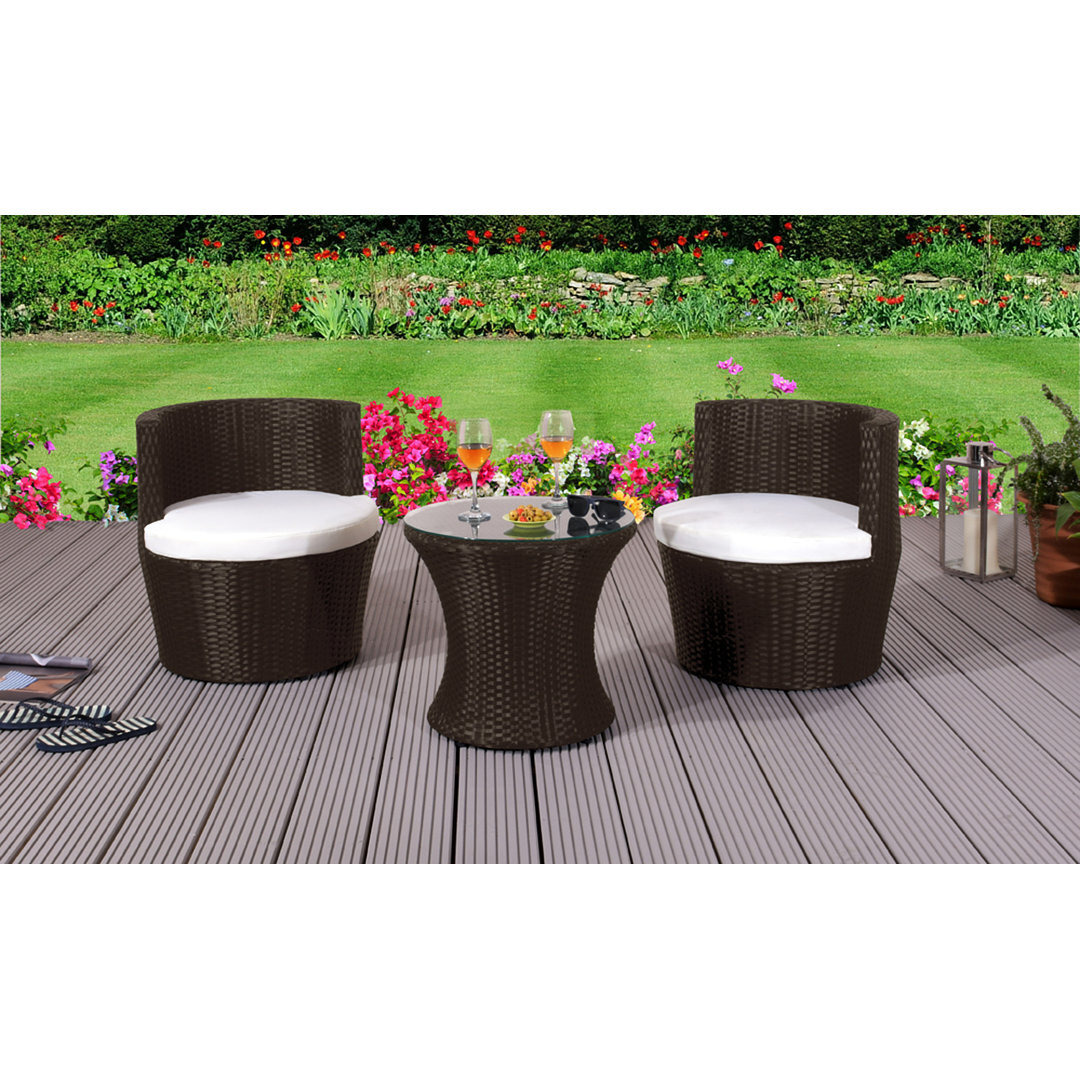 Dayana 2 Seater Bistro Set with Cushions