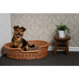 Chapple Dog Bed Basket in Brown