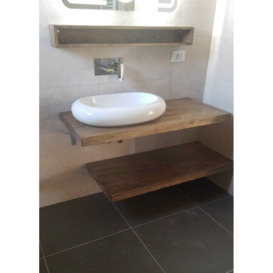 Ico 60Cm Single Bathroom Vanity Base Only in Water Based Varnish