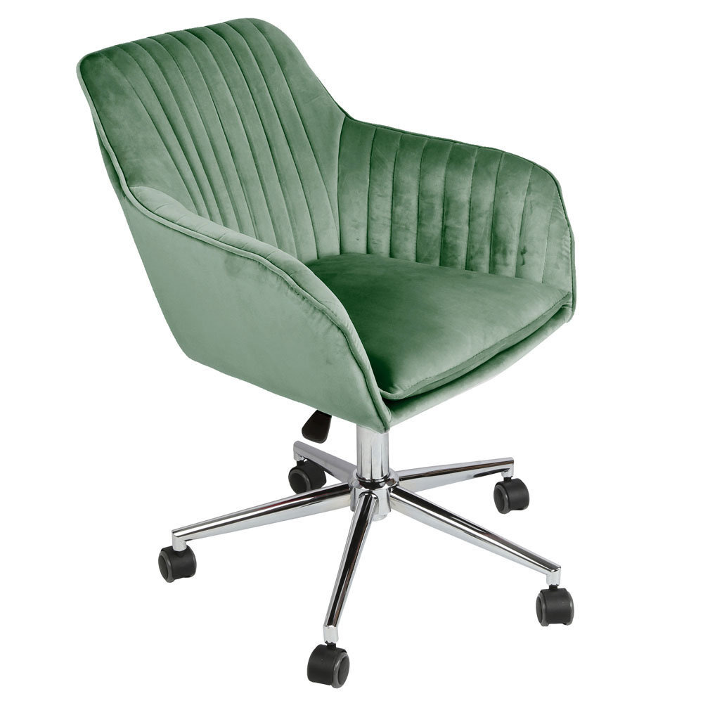 Briseis Upholstered Velvet Desk Chair