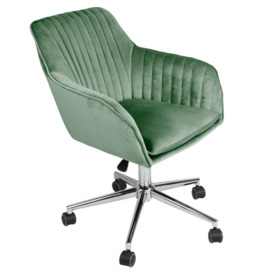 Briseis Upholstered Velvet Desk Chair