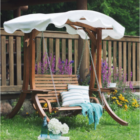 Lechlade Wooden Garden Swing Seat