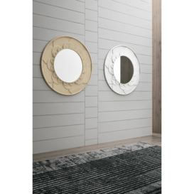 Alkire Round Framed Wall Mounted Accent Mirror
