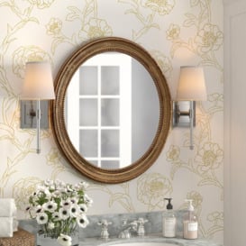 Burbage Oval Plastic Framed  Wall Mounted Accent Mirror