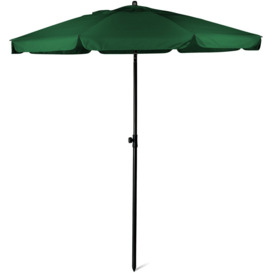 Dakota Fields 2M Beach Umbrella, Beach Parasol, Water Repellent, UV Light Protection, Easy To Open And Close, Garden Outdoor Parasol With Tilt Mechani