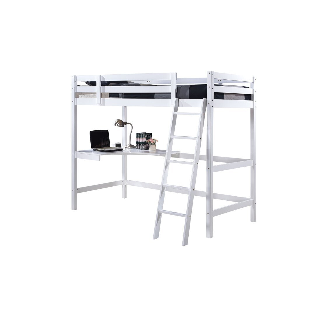 Sol Single (3') High Sleeper Bunk Bed with Built-in-Desk