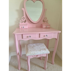 Brenda Dressing Table Set with Mirror