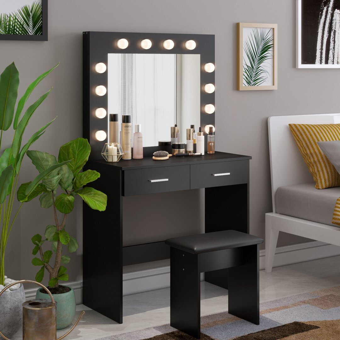Thurston Dressing Table Set with Mirror
