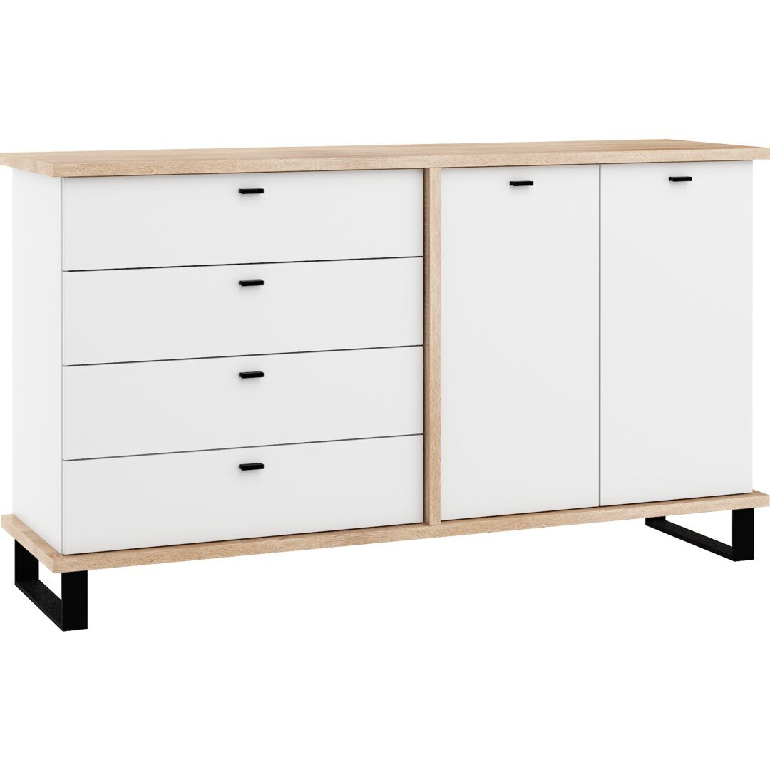 Ayzlyn 160 Cm Wide Solid Wood Sideboard
