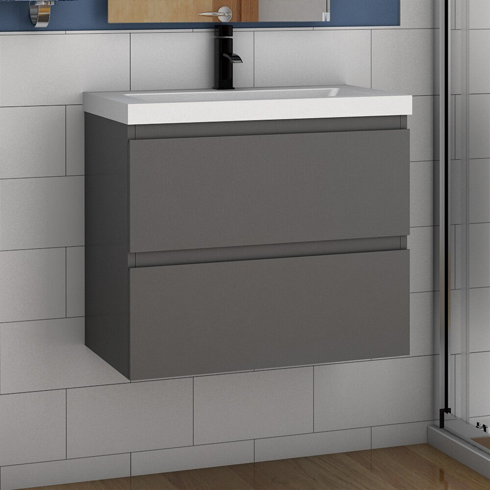 Deangalo 600mm Wall Hung Single Vanity Unit