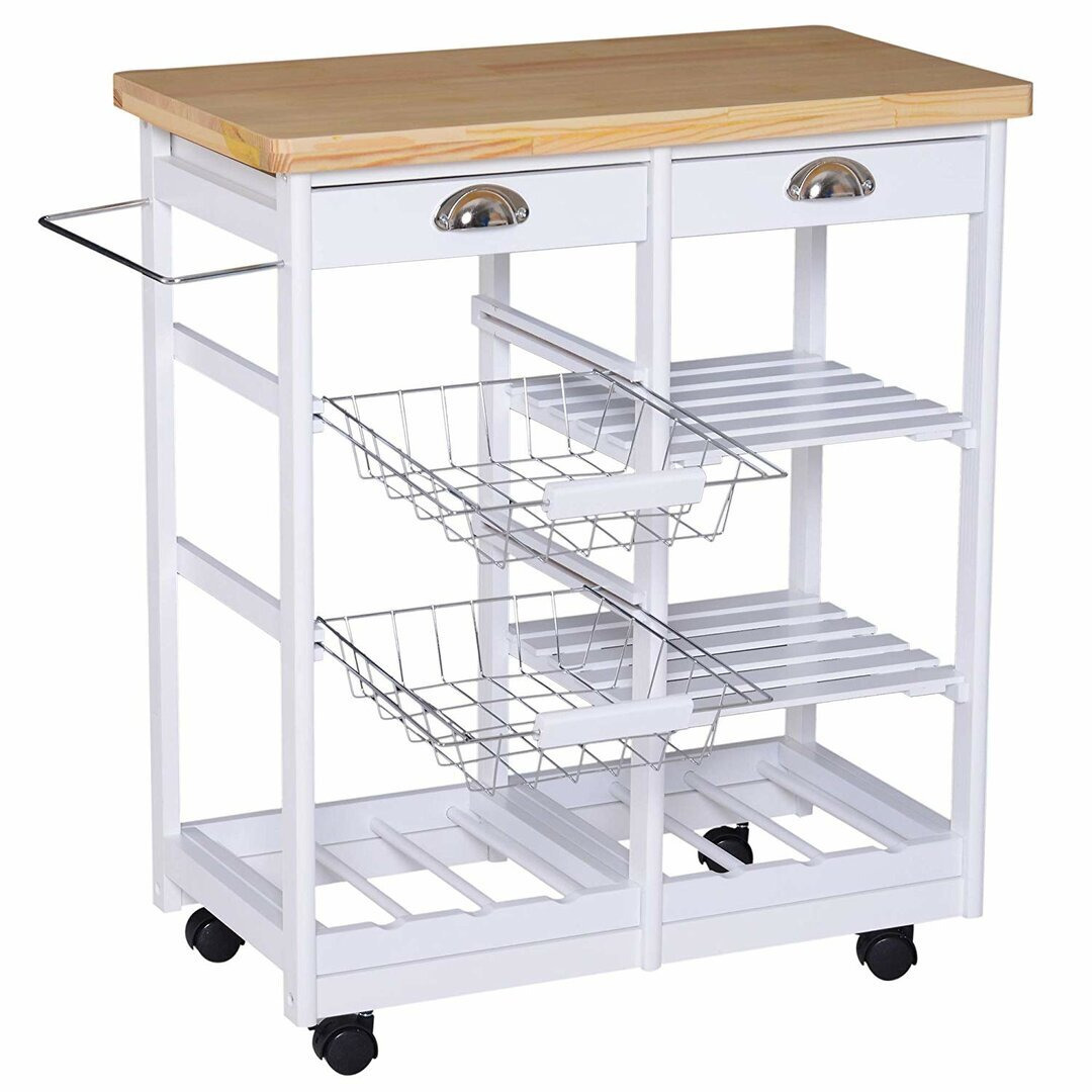 Richards Kitchen Trolley with Pine Top