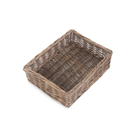 Shelly Wicker Storage Tray Basket