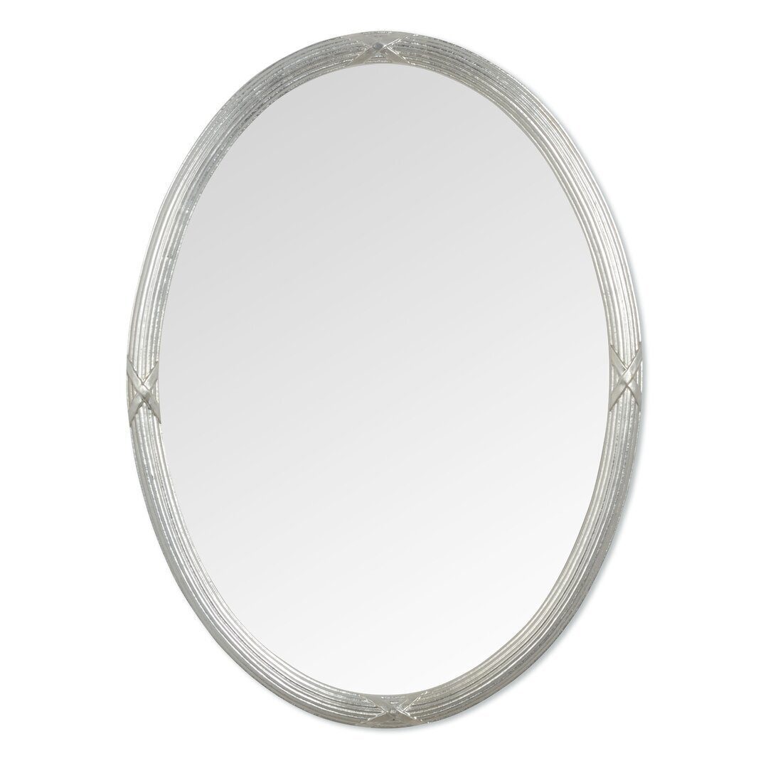 Clymer Oval Glass Framed Wall Mounted Accent Mirror