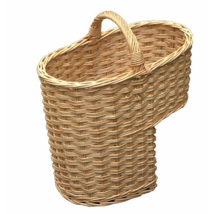 Single Weave Stair Wicker Basket