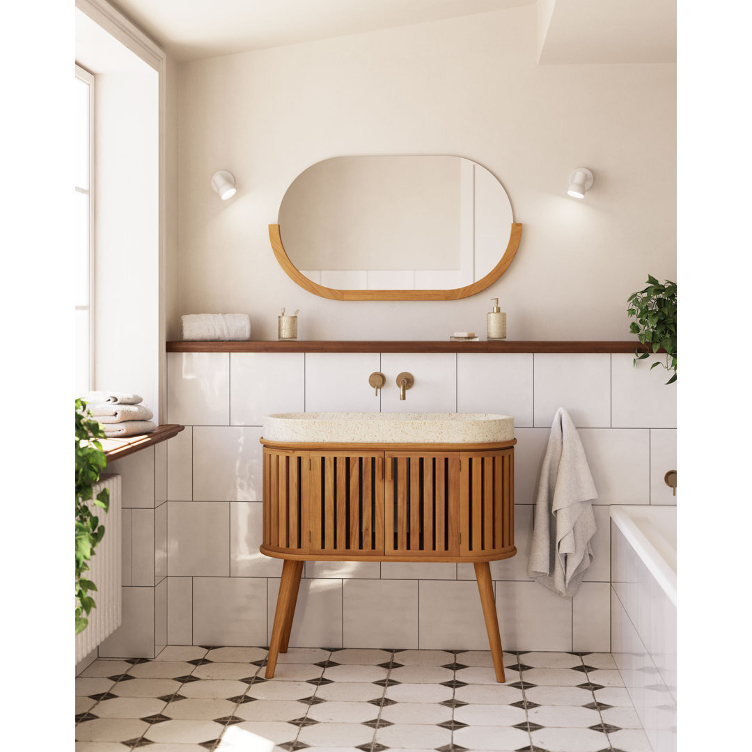 Wewoka 90Cm W x 40Cm D x 90Cm H Single Bathroom Vanity