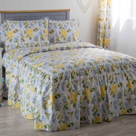 Adalyn Yellow/Blue/Green Cotton Bedspread