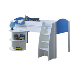 Juliana European Single (90 x 200cm) Mid Sleeper Loft Bed Bed with Built-in-Desk