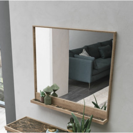 Alkire Wood Framed Wall Mounted Dresser Mirror