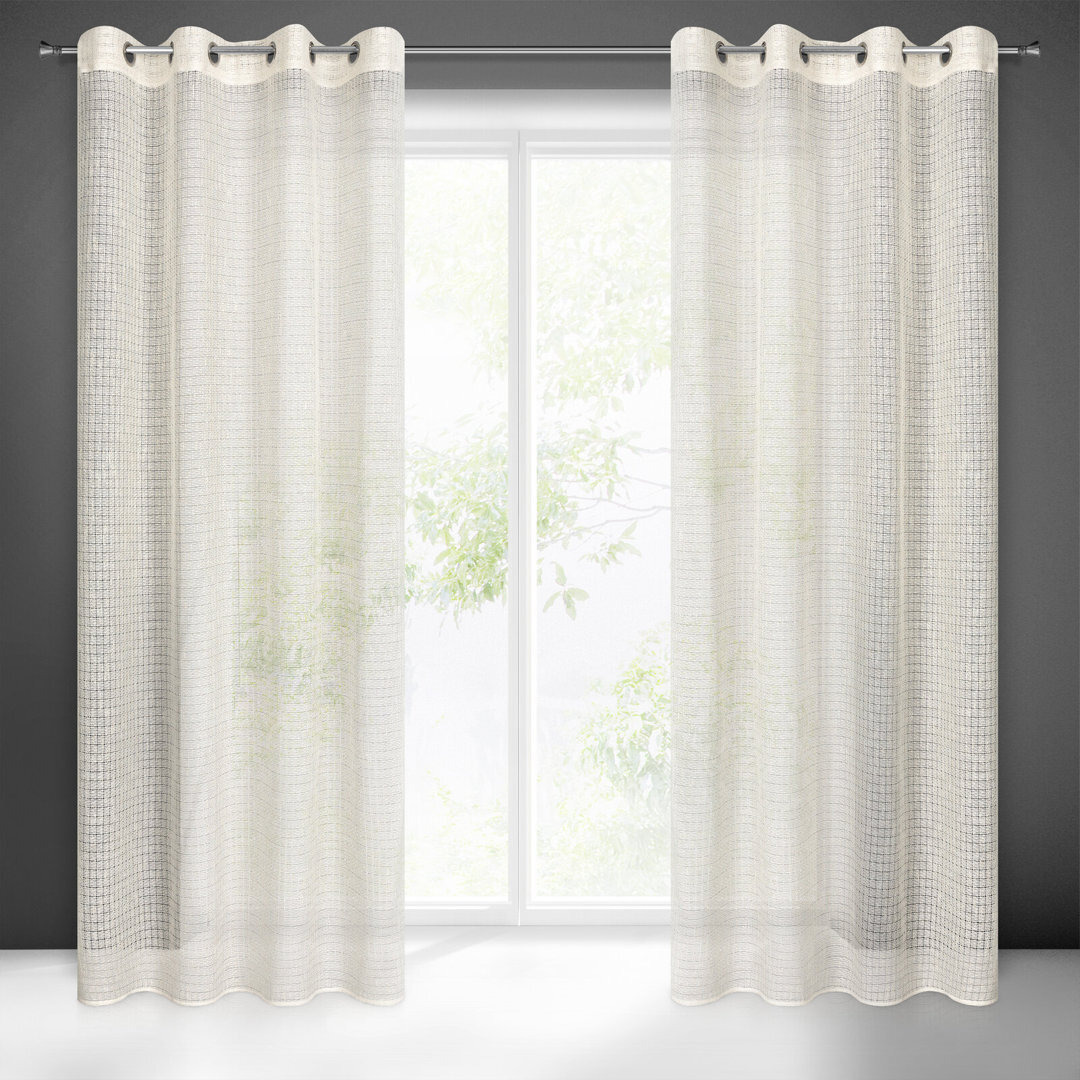 Kashvi Eyelet Semi Sheer Curtain