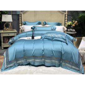 Renfro Hypoallergenic Egyptian Quality Certified Cotton 600 TC Reversible 4 Piece Duvet Cover Set