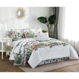 Marek Bedspread Set with a Decorative Pillow and Neck Pillow