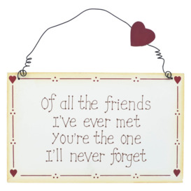 Wood Plaque of All the Friends Wall Décor