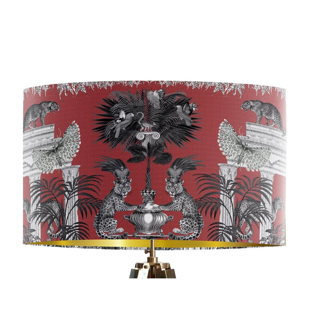 Classical Jungle Leopard 45cm Cotton Drum Lamp Shade