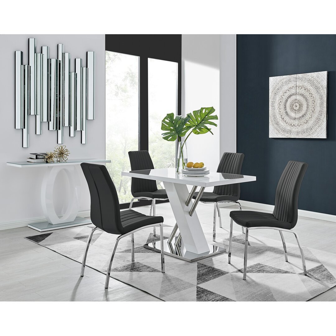 Eubanks Dining Set with 4 Chairs