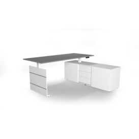 Bramber L-Shape Height Adjustable Standing Desk