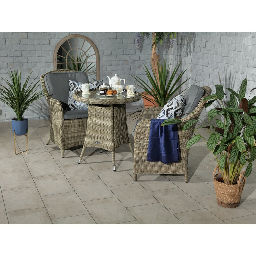 Wentworth 2 Seater Bistro Set with Cushions
