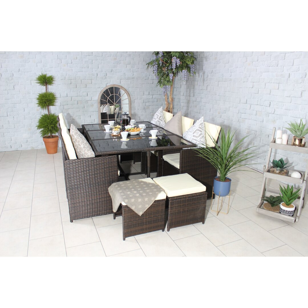 Titcomb 10 Seater Dining Set with Cushions